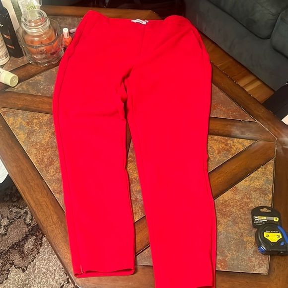 Beautiful red ankle pants in great used condition. Lots of wear left!!! - Picture 1 of 5
